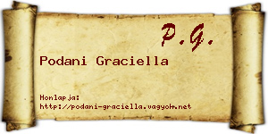Podani Graciella névjegykártya